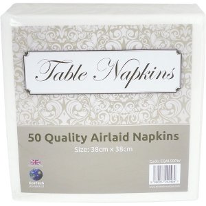 EQAL500PW - Etiquette White Napkins-600x600
